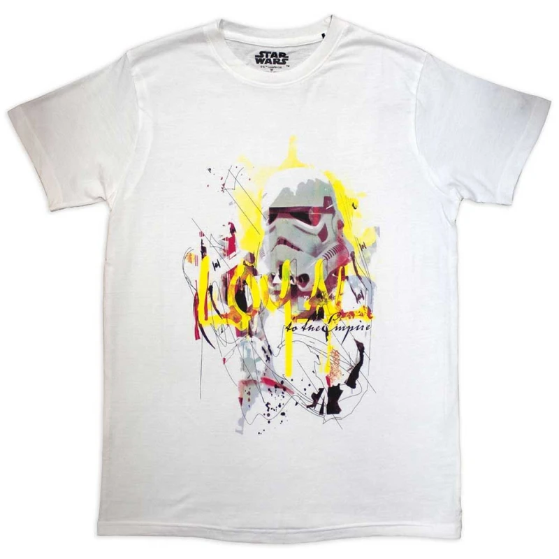Image of Star Wars Loyal To The Empire T Shirt White unisex