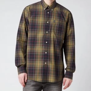 Image of Barbour Mens Tartan 7 Tailored Shirt - Green - M