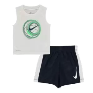Image of Nike Football Short And Tank Top Set - White