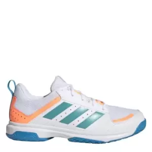 Image of adidas Ligra 7 Indoor Shoes Mens - Cloud White / Cloud White / Be