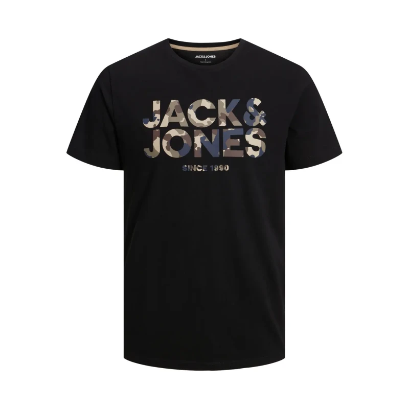 Image of jack & jones Crew neck T-Shirt Jack & Jones Jjjames Noir Male S