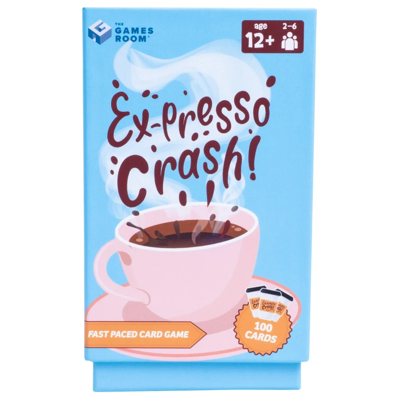 Image of Fizz Creations Ex-presso Crash Coffee-Themed Card Game 2-6 Players Age 12+ Novelty Gift Multi unisex One Size