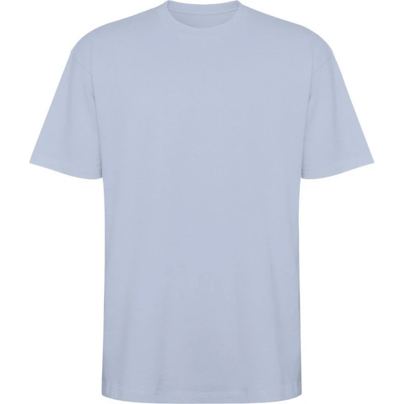 Image of ROLY ROLY Men Bull Oversized Short-Sleeved T-Shirt in Duck Egg Blue Size: X-Small Duck Egg Blue XS Male 5063852074815
