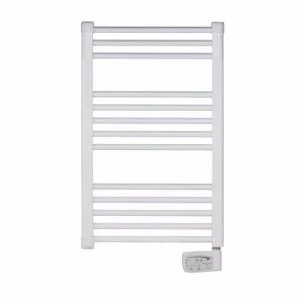Image of Elnur 300W White Heated Towel Rail With Digital Thermostat and Boost Control