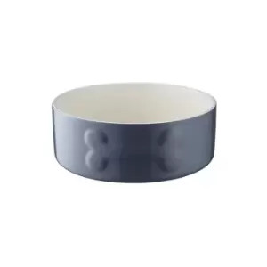 Image of Dog Bowl - Quality Ceramic - 20cm - Grey - Grey - Mason Cash