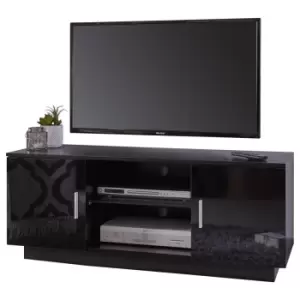 Image of Lima High Gloss TV Unit Black