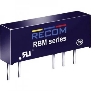Image of RECOM RBM 0505D DCDC converter print 5 Vdc 5 Vdc 5 Vdc 100 mA 1 W No. of outputs 2 x