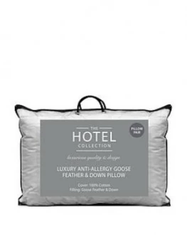 Image of Hotel Collection Luxury Anti-Allergy Goose Feather And Down Pillows (Pair)