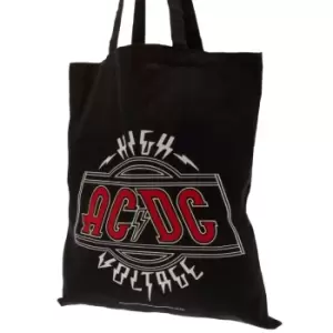 Image of AC/DC Canvas Tote Bag (One Size) (Black)