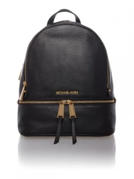 Image of Michael Kors Rhea zip Black small backpack Black
