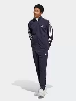 Image of adidas Sportswear Sportswear Basic 3-stripes French Terry Tracksuit, Navy Size M Men