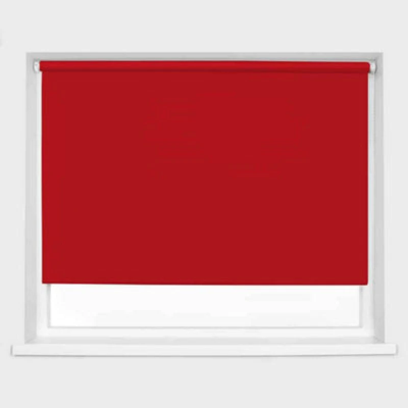 Image of Caecus Blinds Blackout Roller Blind Red 120Cm