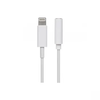 Image of Maplin Lightning to 3.5mm Audio Jack Adapter - White