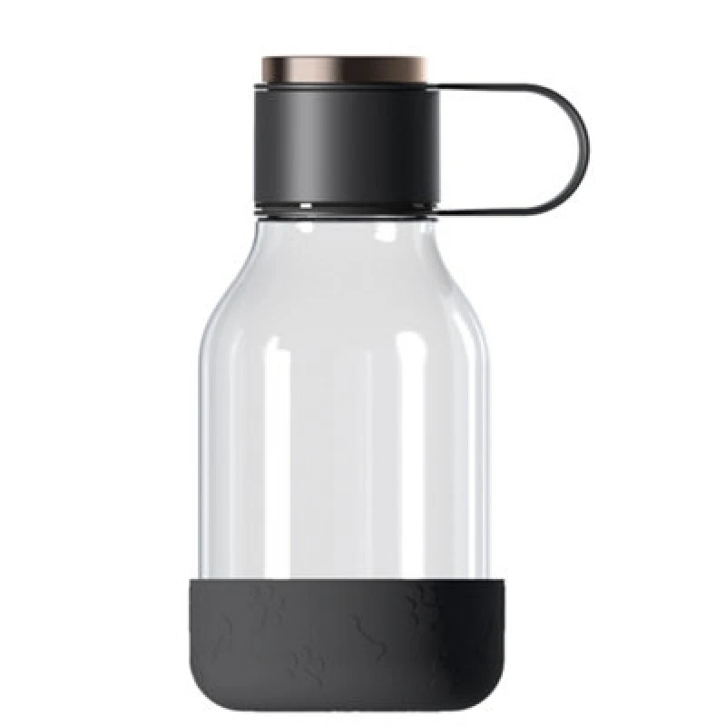 Image of asobu Tritan Water Bottle with Dog Bowl Black 1.5 Litre Black