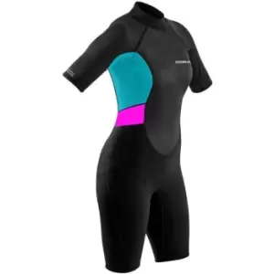 Image of Gul 3/2 Sdl Fl T2 Shorti - BLK/CYAN