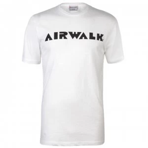 Image of Airwalk Logo T Shirt Mens - White