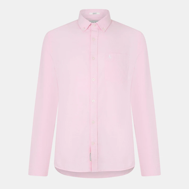 Image of Jack Wills JackWills Wadsworth Oxford Shirt Mens Pink male XS