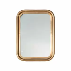 Image of Crossland Grove Amsterdam Brass Wall Mirror - 460 X 40 X 610Mm