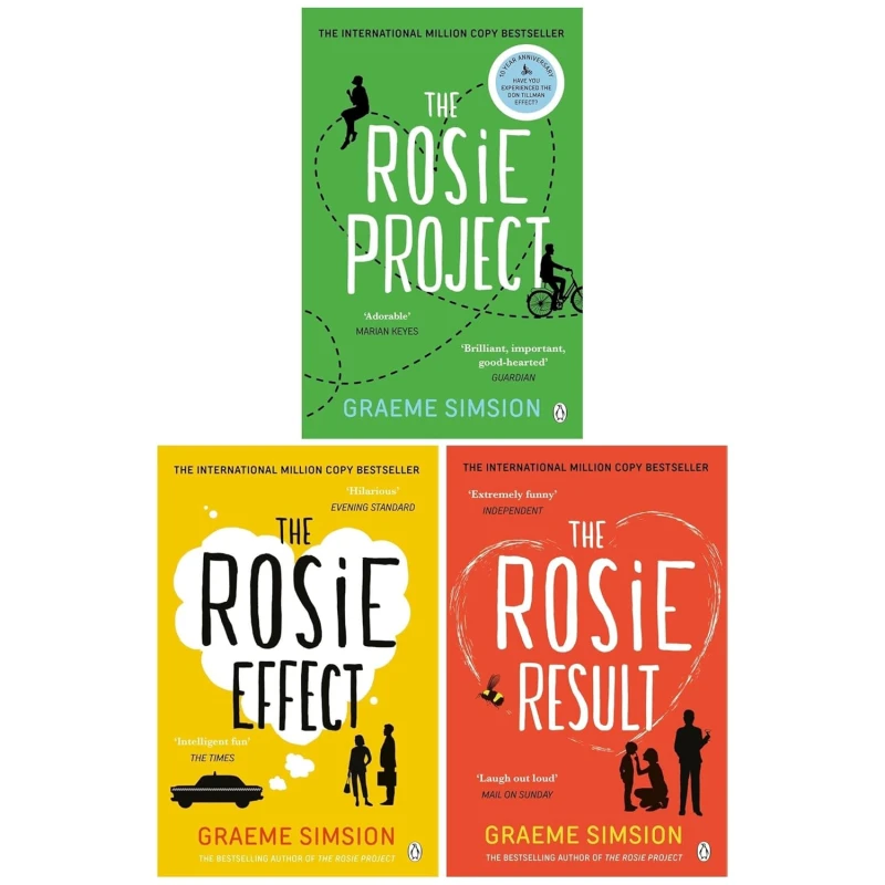 Image of Don Tillman Series 3 Book Collection By Graeme Simsion The Rosie Project The Rosie Effect The Rosie Result Graeme Simsion Books