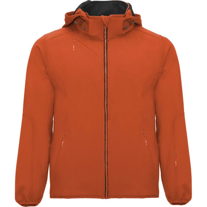 Image of ROLY ROLY Men Siberia Soft Shell Jacket in Burnt Orange Size: X-Small Burnt Orange XS Male 5063470939916