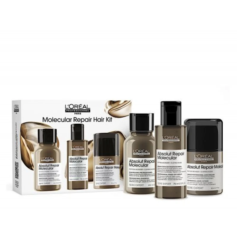 Image of LOreal Professionnel Absolut Repair Molecular Hair Mini Trio Kit Gift set
