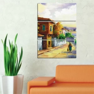 Image of B11 Multicolor Decorative MDF Painting (3 Pieces)