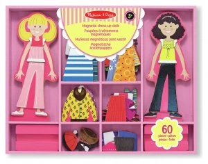 Image of Melissa and Doug Abby Emma Magnetic Wooden Dress Up
