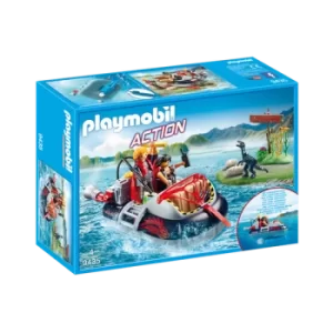 Image of Playmobil 9435 Action Dino Hovercraft With Underwater Motor