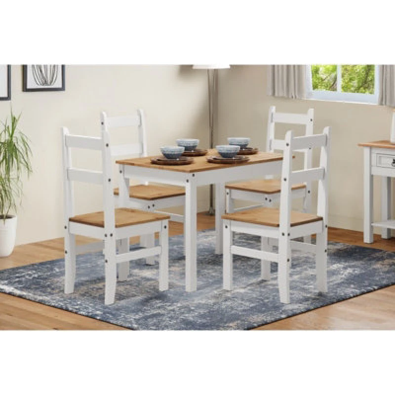 Image of Mercers Furniture Corona White Budget Dining Set