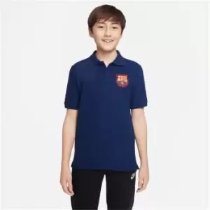 Image of Nike FCB Polo Shirt Juniors - Blue