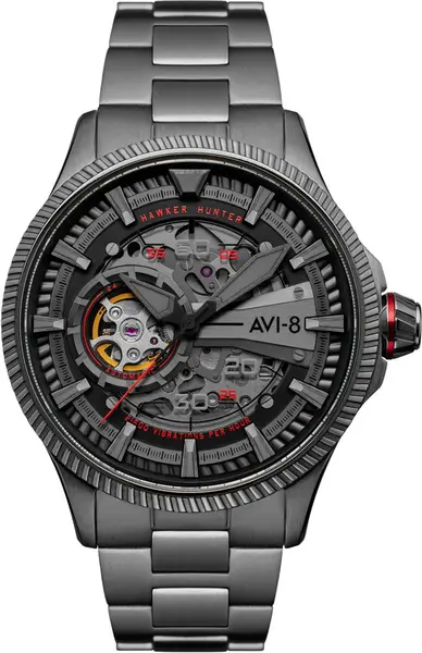 Image of AVI-8 Watch Hawker Hunter Avon Automatic Black Arrows - Grey AV-123