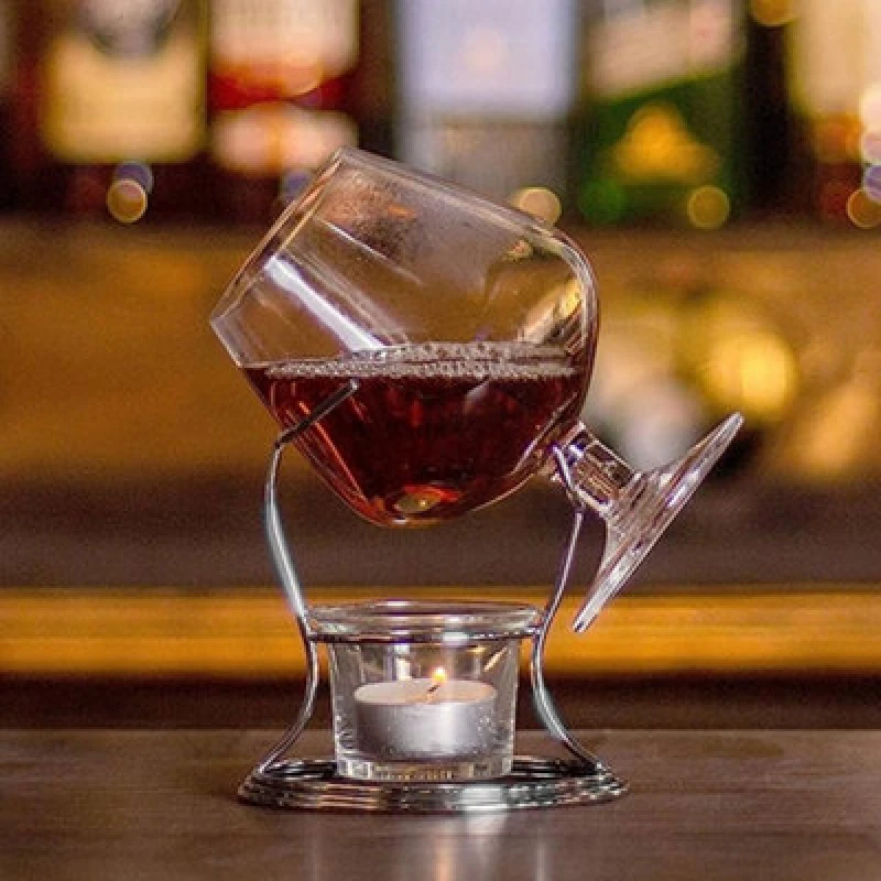 Image of Original Products Bar Originale Brandy & Cognac Warmer Set Clear unisex