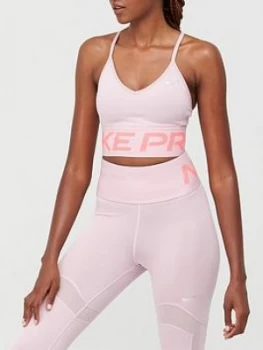 Image of Nike Light Support Indy Mirage Sports Bra - Pink