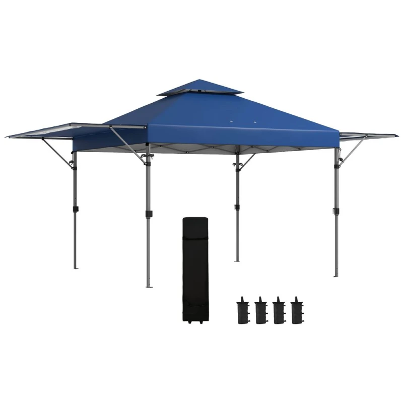 Image of Outsunny 5 X 3(m) Pop Up Gazebo , Blue 84C-503V00BU