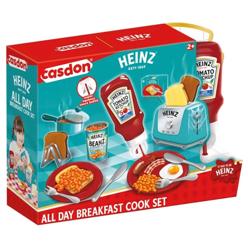 Image of Casdon Heinz Toy All-Day Breakfast Cook Set - Casdon Male RN13801
