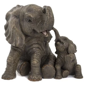 Image of Elephant & Calf Figurine By Lesser & Pavey