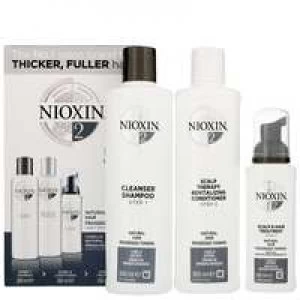 Image of Nioxin 3D Care System System 2, 3 Part System Kit: For Natural Hair And Progressed Thinning