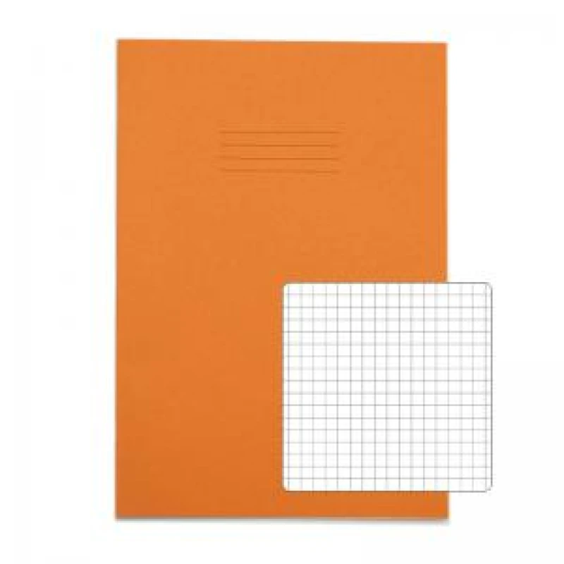 Image of RHINO A4 Exercise Book 64 Page, Orange, S5 (Pack of 50)