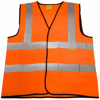 Image of 9812XXL Hi-Vis Orange Waistcoat (Site and Road Use) - XXLarge - Worksafe