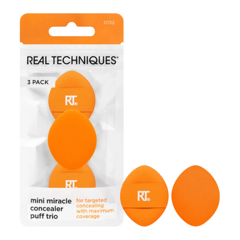 Image of Real Techniques Mini Miracle Concealer Puff Trio Multi unisex