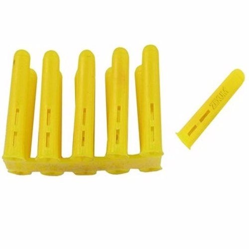 Image of Zexum Yellow Plastic 4-6mm Rawl Wall Plugs - 1000 Pack