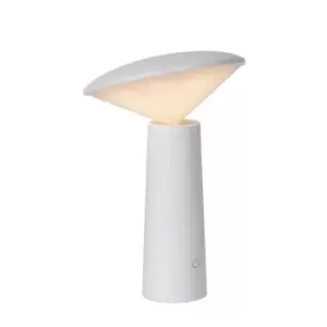 Image of Jive Modern Table Lamp Outdoor - Ø13,7cm - LED Dim. - 1x4W 6500K - IP44 - 3 StepDim - White