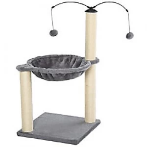 Image of PawHut Cat Tree Grey 400 mm x 400 mm x 720 mm