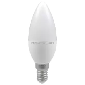 Image of Crompton Lamps LED Candle 5W E14 Dimmable Daylight Opal (40W Eqv)