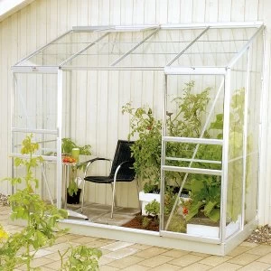 Image of Vitavia Ida 8' x 4' Aluminium Greenhouse with FREE Base - Toughened Glass