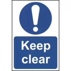 Image of Keep clear - Sign - PVC (200 x 300mm)