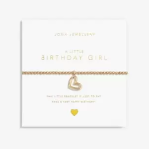 Image of Gold Birthday Girl Gold 17.5cm Stretch Bracelet 6181