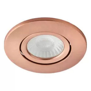 Image of Spa Como LED Tiltable Fire Rated Downlight 5W Dimmable Cool White Antique Copper IP65