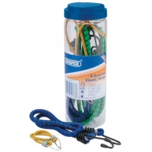 Image of Draper 82768 Elastic Straps 8 Assorted