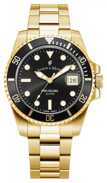 Image of Jacques Du Manoir JWG02803 Pro Scuba (43mm) Black Dial / Watch